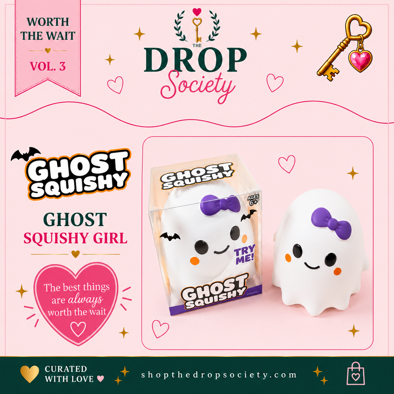 PREORDER:: Jumbo Squishy Ghost Girl