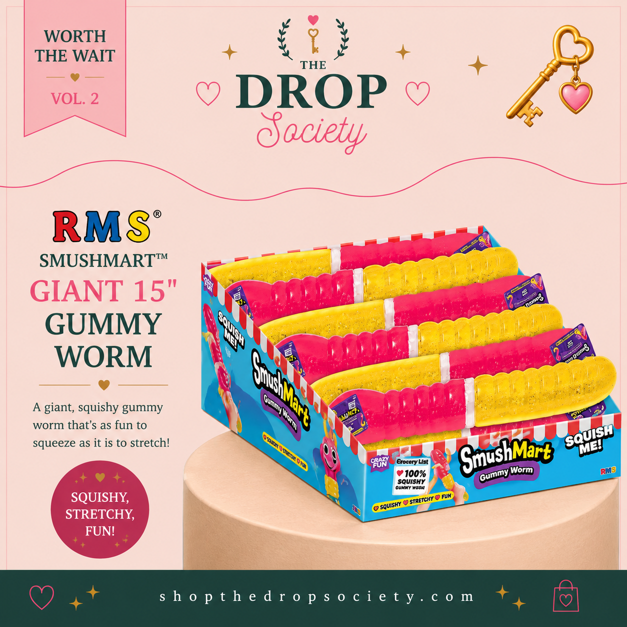PREORDER:: Rms® Smushmart™ Giant Gummy Worm