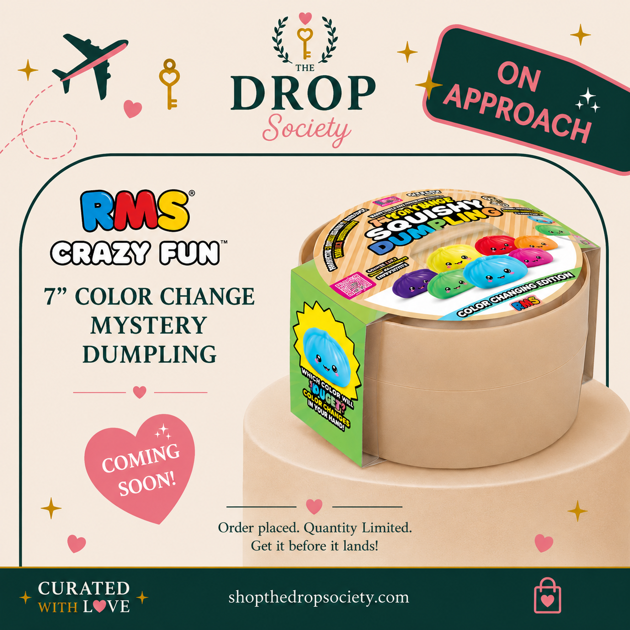 ON APPROACH:: OVERSIZED Rms® Crazy Fun™ 7" Color Change
Mystery Dumpling