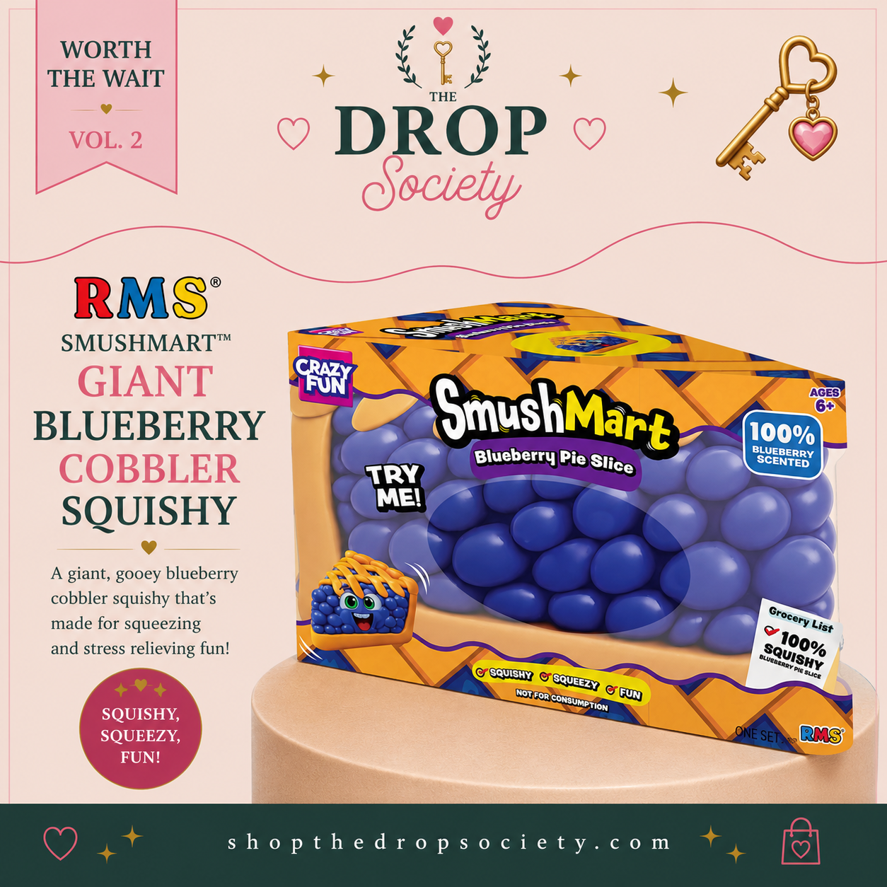 PREORDER:: Rms® Smushmart™ Giant Blueberry Cobbler Squishy