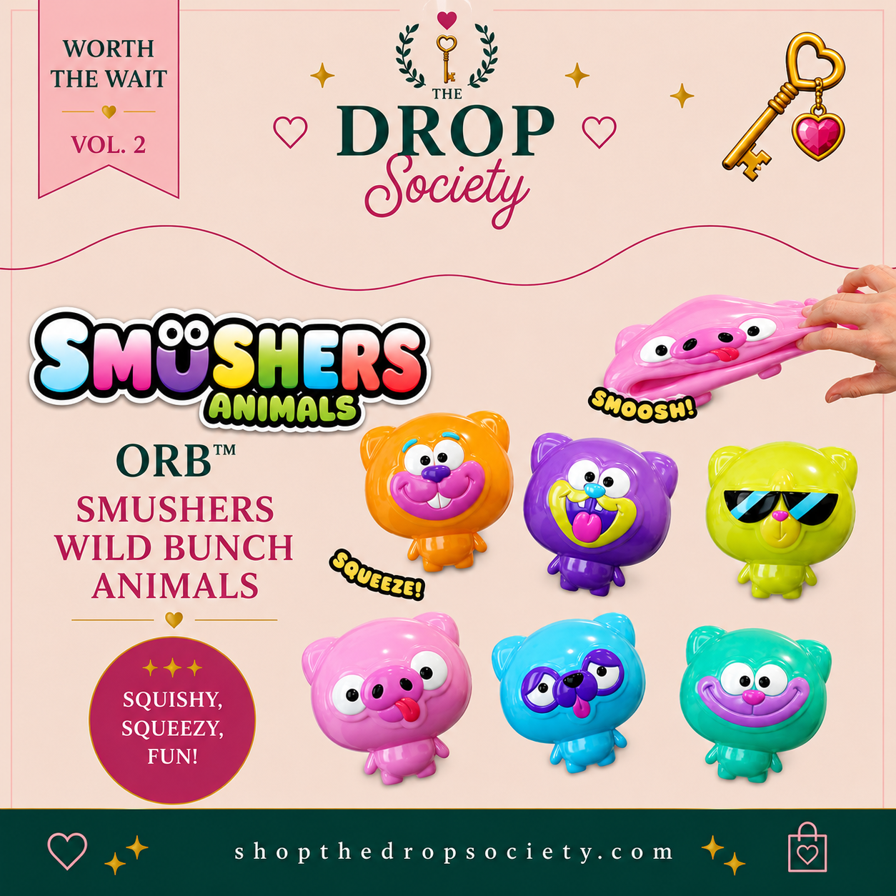 *SOLD OUT* PREORDER:: ORB™ Smushers Wild Bunch Animals