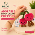 Adorable Plush Charm—Cherries