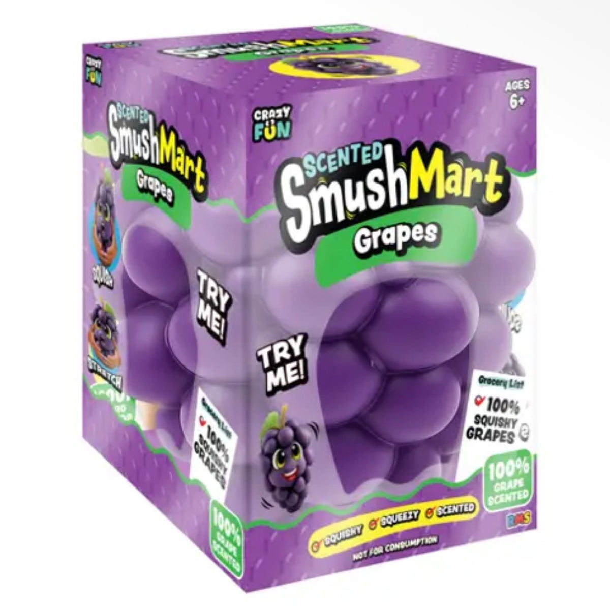 ON APPROACH:: Rms® Smushmart™ Giant Scented Grape Squishy