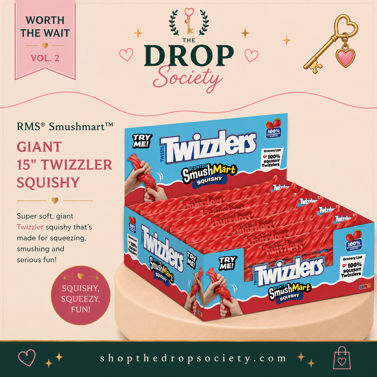 PREORDER:: Rms® Smushmart™ Giant 15" Twizzler