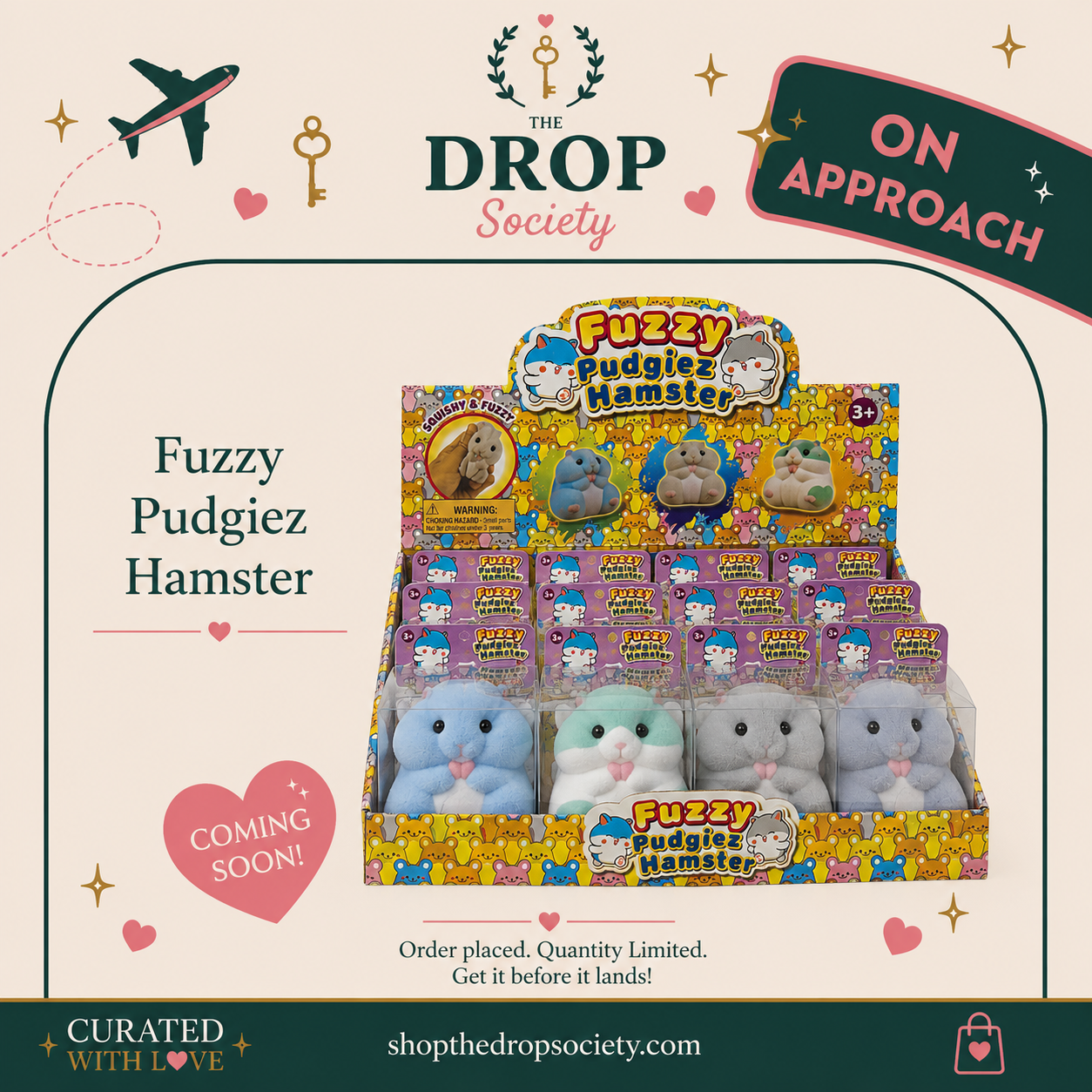 ON APPROACH:: Fuzzy Pudgiez™ Hamster