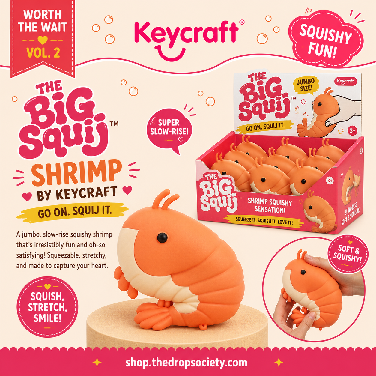 PREORDER:: The Big Squij™ Shrimp by KeyCraft®