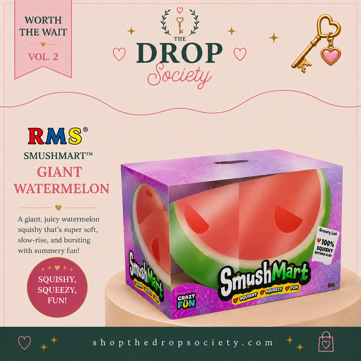 PREORDER:: Rms® Smushmart™ Giant Watermelon Squishy