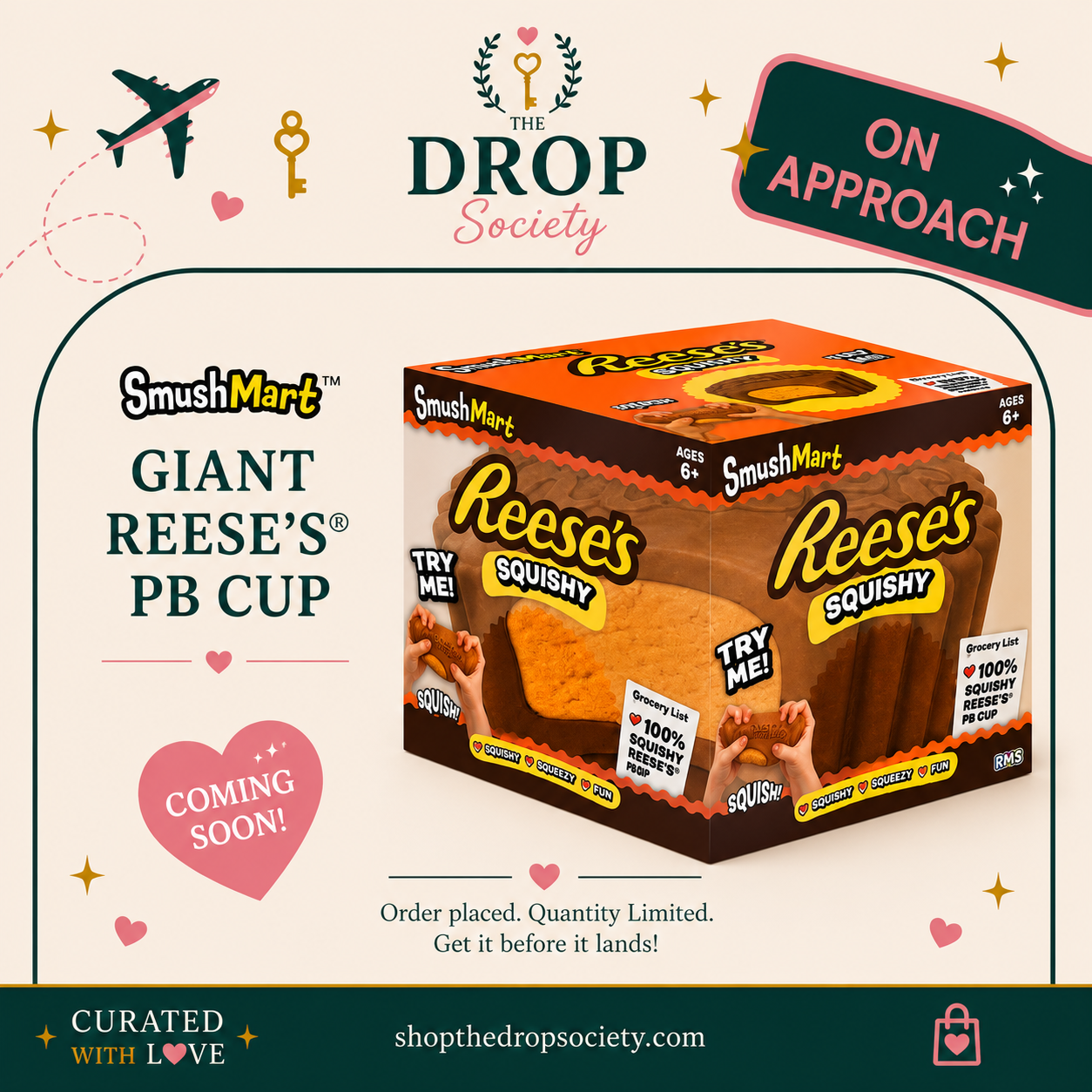 ON APPROACH:: Rms® Smushmart™ Giant Reese's® Pb Cup Squishy