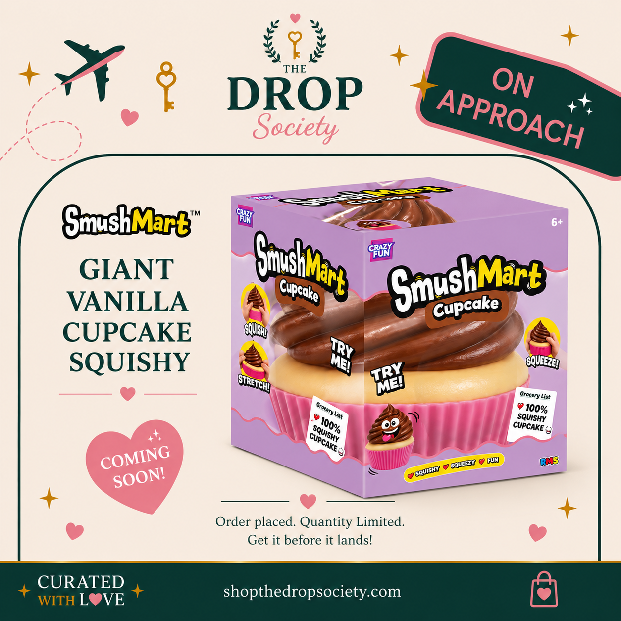 ON APPROACH:: Rms® Smushmart™ Giant Vanilla Cupcake
Squishy