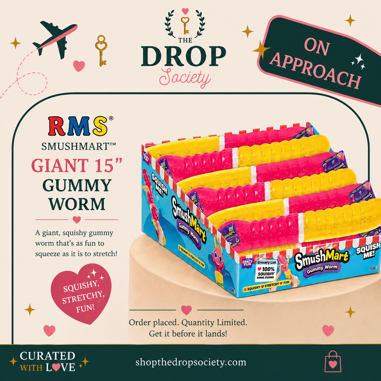 ON APPROACH:: Rms® Smushmart™ Giant Gummy Worm