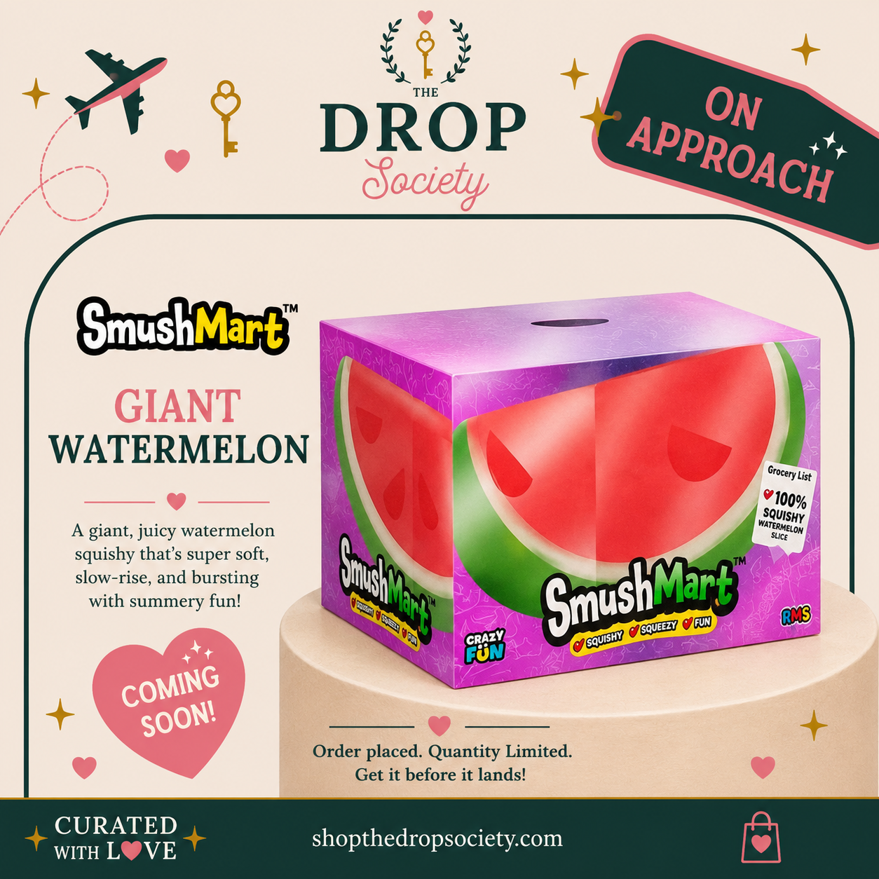 ON APPROACH:: Rms® Smushmart™ Giant Watermelon Squishy