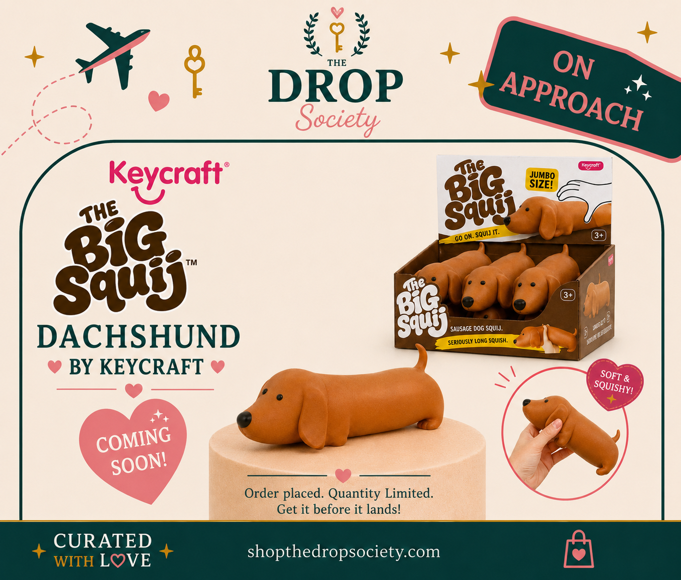 ON APPROACH:: The Big Squij™ Dachsund by KeyCraft®