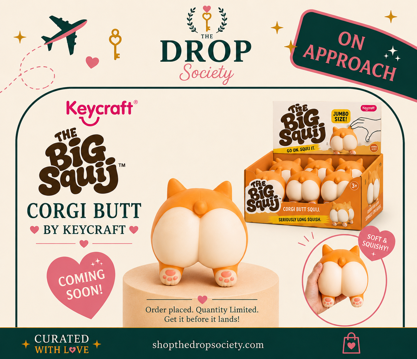 ON APPROACH:: The Big Squij™ Corgi Butt by KeyCraft®