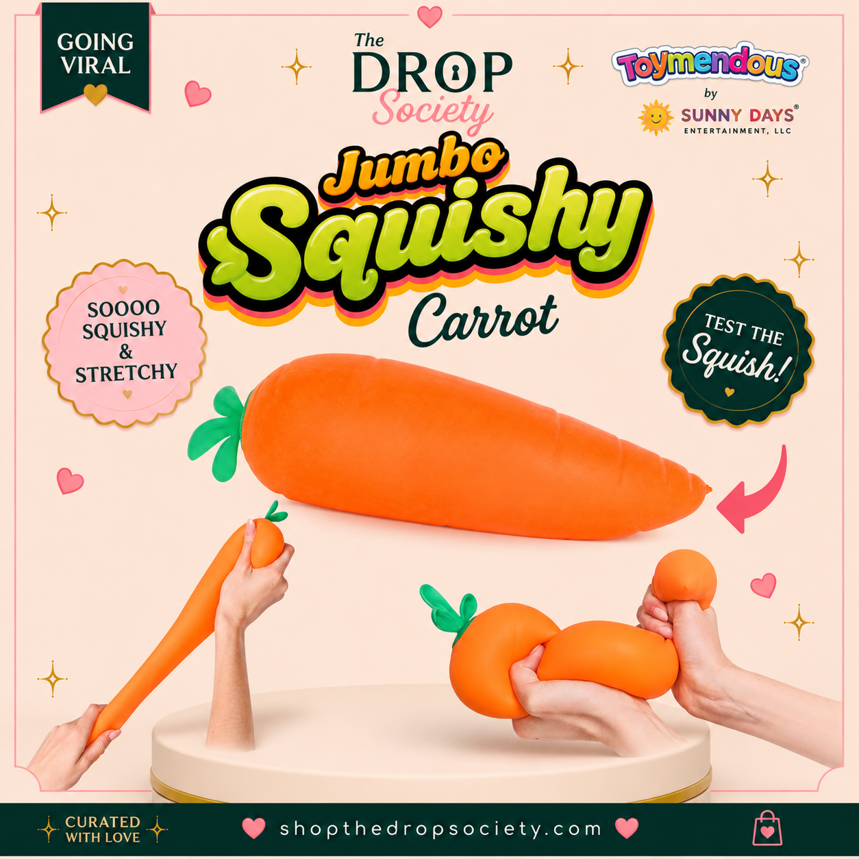 Toymendous™ Jumbo Squishy Carrot