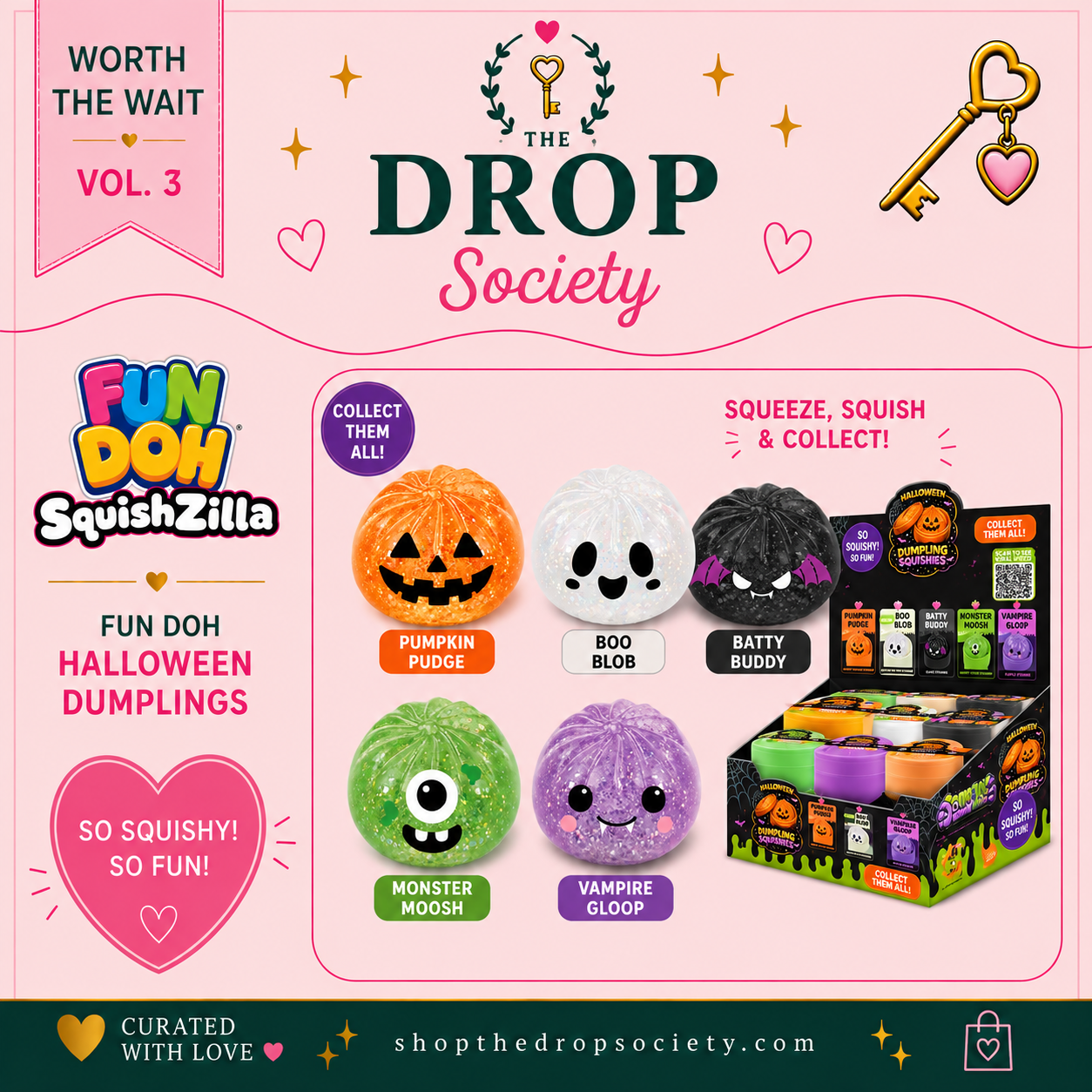 PREORDER:: Fun Doh SquishZilla Mystery Halloween Dumplings