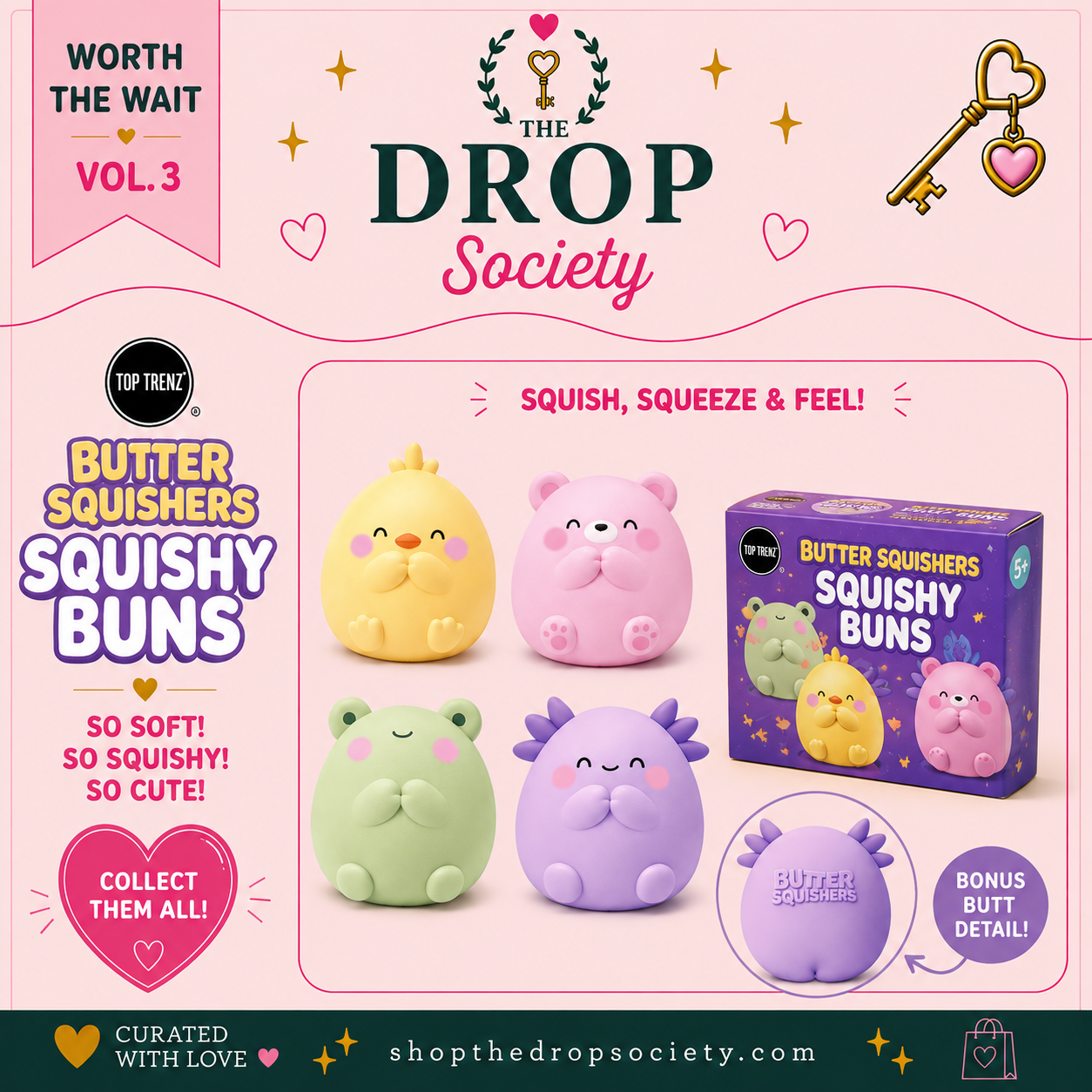PREORDER:: Top Trenz®  Butter Squishers Squishy Buns