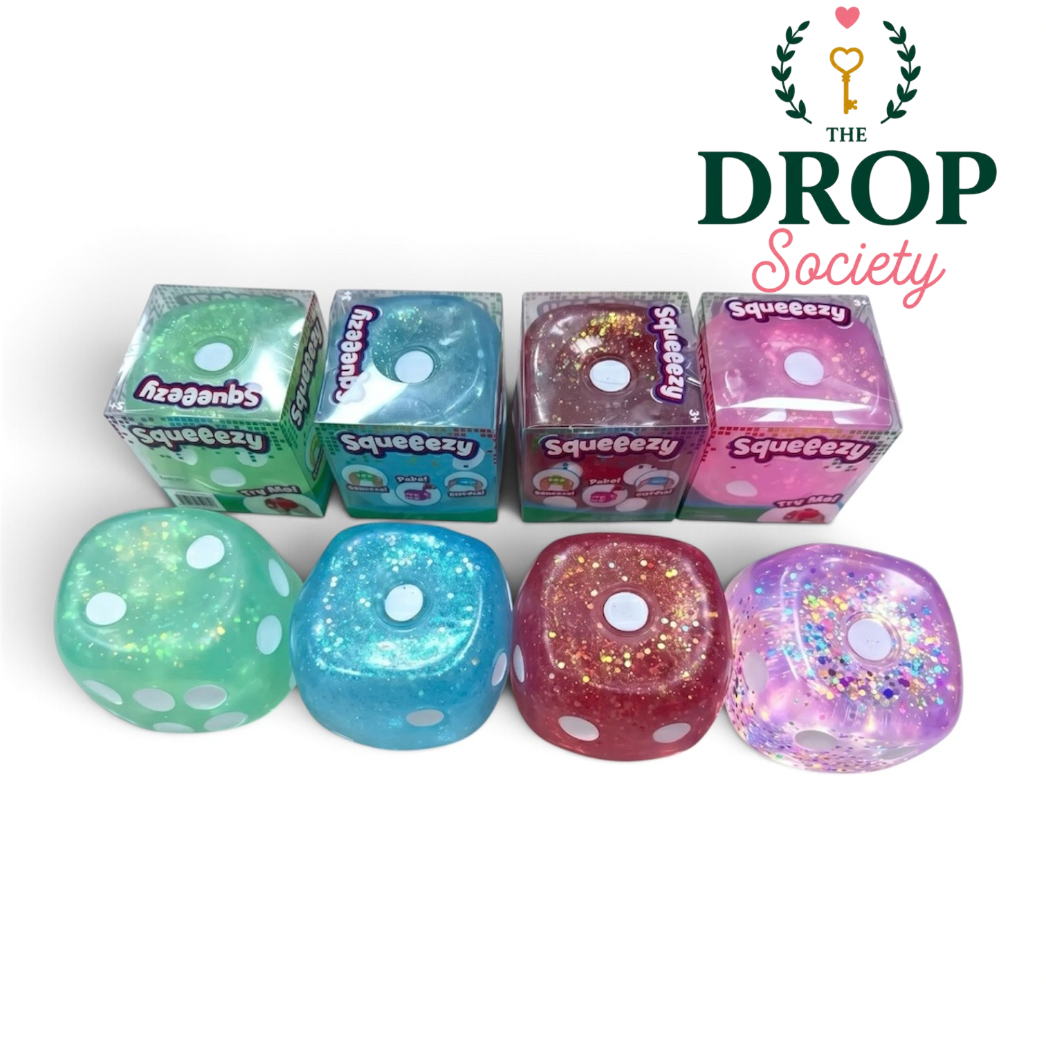 Jumbo Glitter Dice Squishy