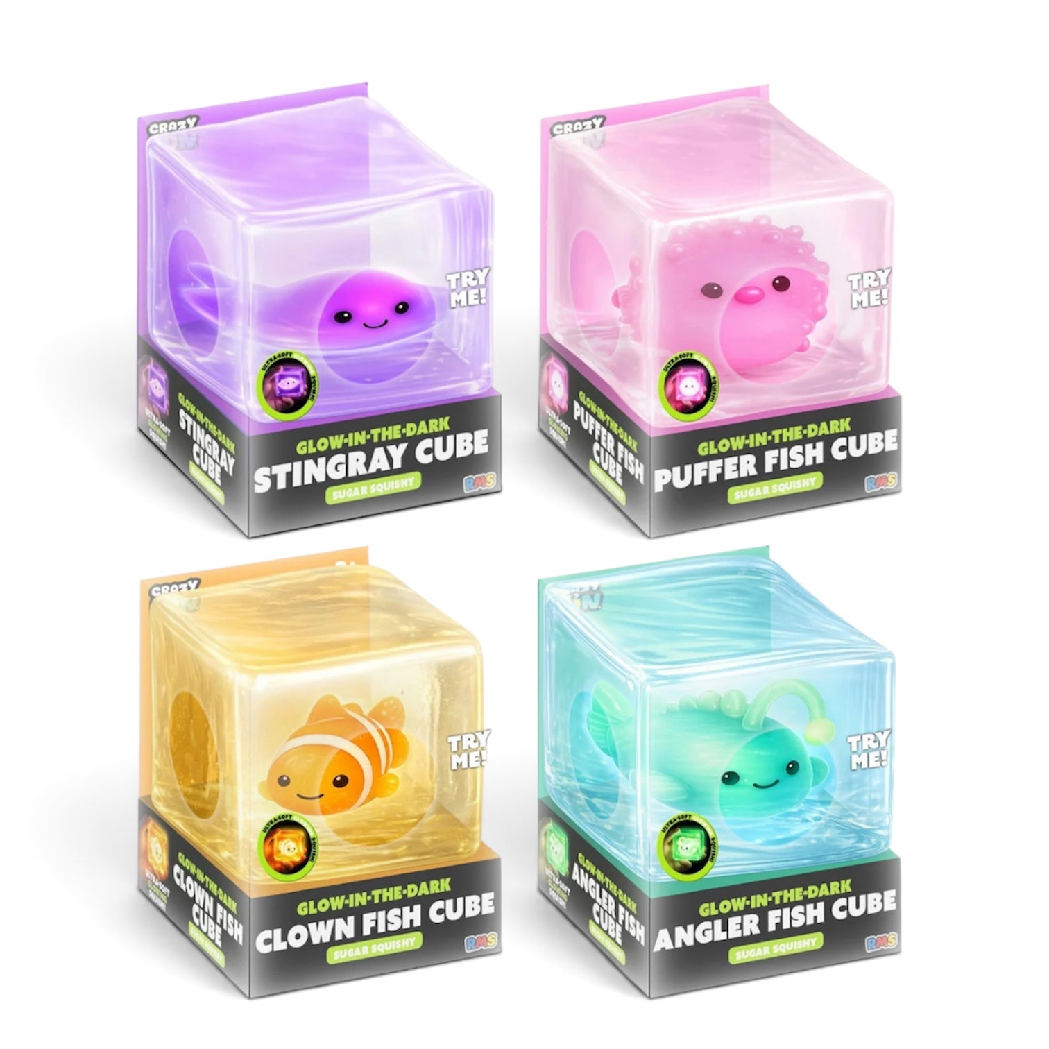ON APPROACH Vol. 5 | RMS® CrazyFun™ Squishy Glow in the Dark Maltose Cube 2”