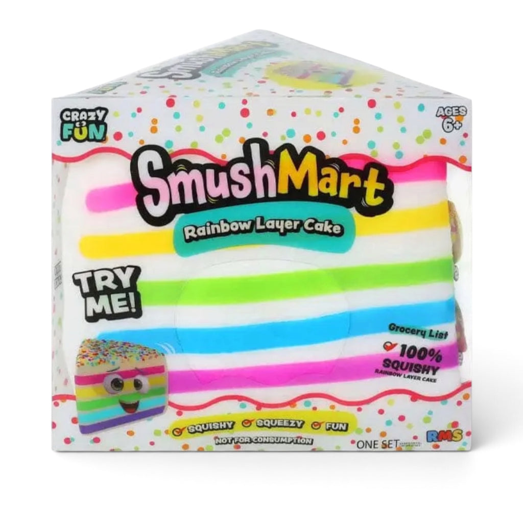 ON APPROACH | Rms® Smushmart™ Giant Rainbow Cake Slice Squishy