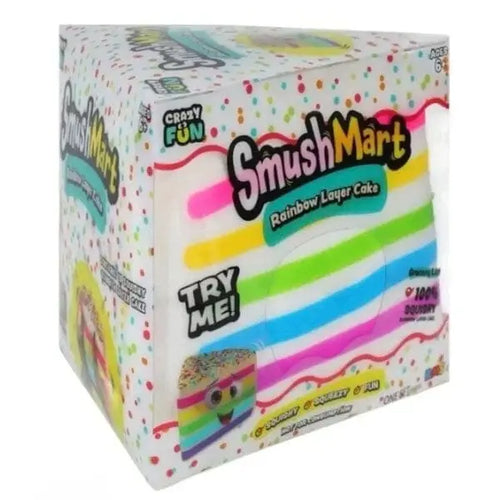 *SOLD OUT* Rms® Smushmart™ Giant Rainbow Cake Slice Squishy (50% Preorder Deposit)