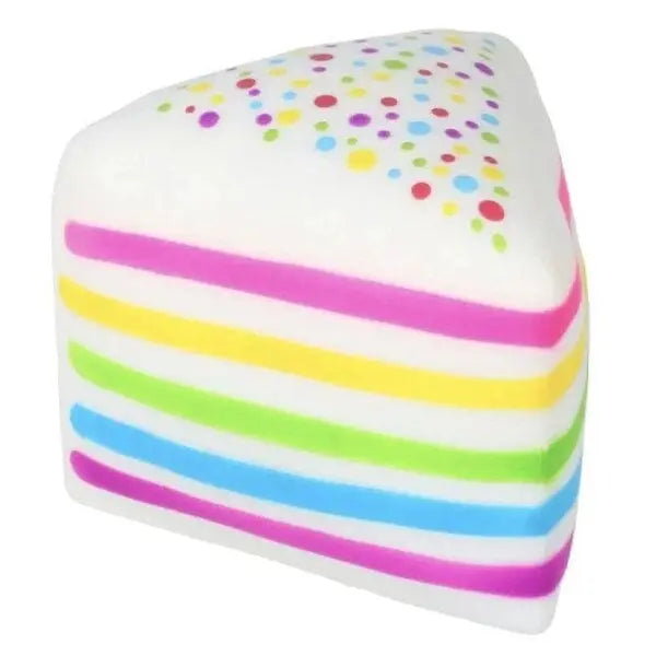 Rms® Smushmart™ Giant Rainbow Cake Slice Squishy (50% Preorder Deposit)