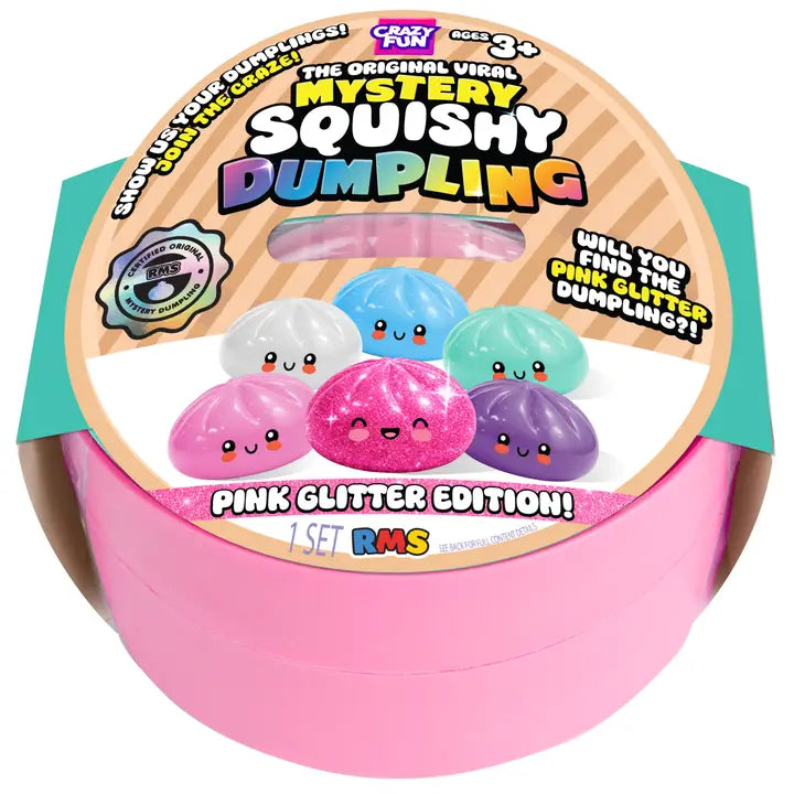 Rms® Crazy Fun™ Pink Mystery Glitter Bao Bun – Rare Chase ( 50% Preorder Deposit)
